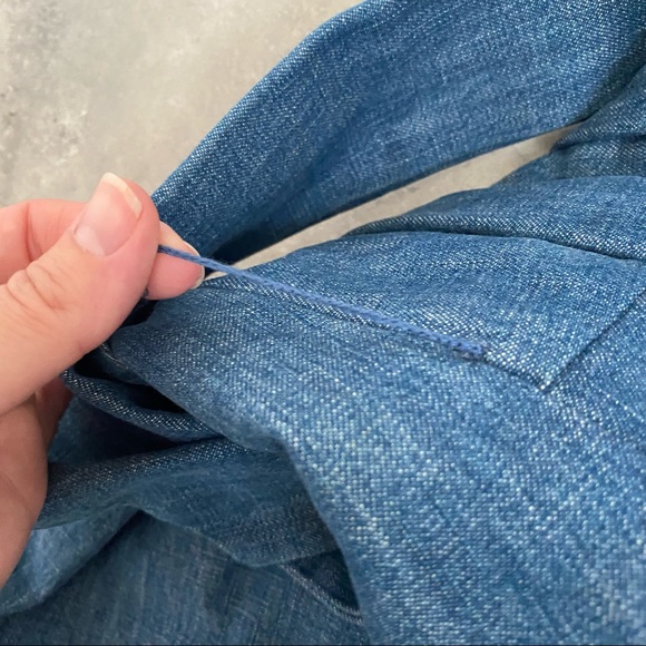 3.1 Phillip Lim blue paper bag mini skirt chambray size 4 - Picture 6 of 8